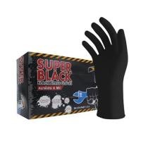 ราคา ถุงมือยางไนไตร MICROTEX SUPER BLACK SIZE M หนา 6 มม. สีดำ (1272925)