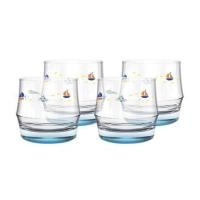 ราคา แก้วน้ำ 340 มล. OCEAN GLASS SUMMER SET DEEP BLUE SEA ROCK (แพ็ก 4 ใบ) (1286680)