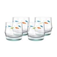 ราคา แก้วน้ำ 340 มล. OCEAN GLASS SUMMER SET TURQUOISE MARINE ROCK (แพ็ก 4 ใบ) (1286684)