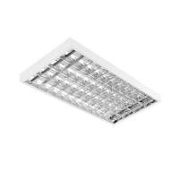 ราคา โคมตะแกรงติดลอย CARINI AURA S DE 4X120 ซม. สีขาว/สีเงิน (1290120)