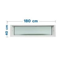 ราคา ช่องแสงหน้าต่าง UPVC HOFFEN 180x40 ซม. สีขาว (1067847)