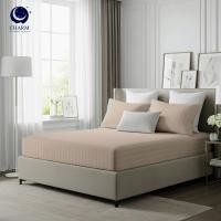 ราคา ผ้าปูที่นอน CHARM ผ้าซาตินลายริ้ว สีเบจ ขนาด 5 ฟุต (888127600074)