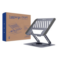 ราคา แท่นวางโน๊ตบุ๊ค LUNIO ERGO CYLIFT ROTATING LAPTOP RISER GRAY สีเทา (888170800400)