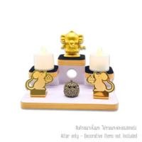 ราคา หิ้งพระตั้งโต๊ะมินิมอล KAF รุ่น TM-XS ผ้ากำมะหยี่ดำขอบไม้ (888211600005)