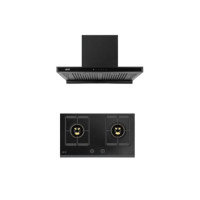 ราคา ชุดเซต เตาฝังแก๊ส 2 หัว + เครื่องดูดควัน EVE HB76-BLACKFOREST/BG + HC-MAXIMUS 90 ซม. สีดำ (888132600080)