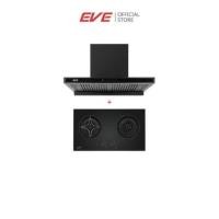 ราคา ชุดเซต เตาฝังแก๊ส 2 หัว + เครื่องดูดควัน EVE HB78-2BCC/BG + HC-MAXIMUS 90 สีดำ (888132600081)