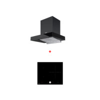 ราคา ชุดเซต เตาฝังแม่เหล็กไฟฟ้า 3 หัว + เครื่องดูดควันติดผนัง EVE รุ่น HB60-1FZ1RIND/KTC + HC-LOFTBOX-60 ขนาด 60 ซม. สีดำ (888132600104)