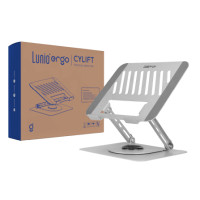 ราคา แท่นวางโน๊ตบุ๊ค LUNIO ERGO CYLIFT ROTATING LAPTOP RISER SILVER สีเงิน (888170800401)