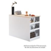 ราคา เคาน์เตอร์บาร์ชั้นวางฝั่งขวา SB FURNITURE SENDO 19210226 120 ซม. สีขาว (1248029)