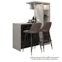 ราคา เคาน์เตอร์บาร์ตู้โชว์ฝั่งขวา SB FURNITURE MABEL 19208285 170 ซม. ลายหินอ่อนดำ (1248278)