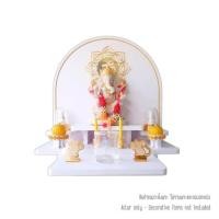 ราคา หิ้งพระตั้งโต๊ะและติดผนัง KAF รุ่น BIGPLUS01-AC ขนาดใหญ่ ลายโอม 8 แฉก พร้อมถาดสไลด์ (888211600023)