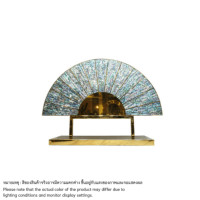 ราคา [PRE-ORDER] พัดประดับตกแต่งบ้าน PROMA HD-01 วัสดุโลหะและวัสดุเลียนแบบเปลือกหอย (888126000467)