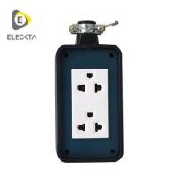 ราคา บล็อกยาง 2x4 พร้อมปลั๊กกราวด์คู่ 2 ช่อง ELECKTA V-093 สีเขียว (1157921)