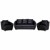 ราคา ชุดโซฟา 5 ที่นั่ง AS FURNITURE ROOF LBKD36 PVC สีดำ (1229442)