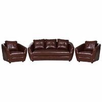 ราคา ชุดโซฟา 5 ที่นั่ง AS FURNITURE ROOF LBWB22 PVC สีน้ำตาลเข้ม (1229453)