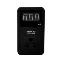 ราคา อุปกรณ์กันแรงดันไฟเกิน/ไฟตก พร้อมเต้ารับสามขา HACO 15 แอมป์ 180-260 โวลต์ สีดำ (1302746)