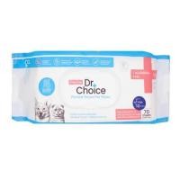 ราคา ผ้าเช็ดทำความสะอาดสำหรับสัตว์เลี้ยง DR.CHOICE กลิ่น POWDER 80 แผ่น (1305483)