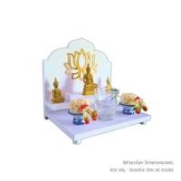 ราคา หิ้งพระตั้งโต๊ะและติดผนังขนาดเล็ก KAF รุ่น G1-AC ลายบัวเล็ก-AC (888211600103)