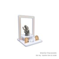 ราคา หิ้งพระมินิมอลตั้งโต๊ะ KAF รุ่น BDF-01 ทรงกรอบเหลี่ยม เซาะร่องลงทอง (888211600105)