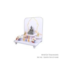 ราคา หิ้งพระโมเดิร์น KAF รุ่น BDSTEP01 ลายพระใหญ่ เซาะร่องลงทอง (888211600120)