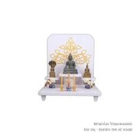 ราคา หิ้งพระโมเดิร์น KAF รุ่น BDSTEP01 ลายต้นโพธิ์ เซาะร่องลงทอง (888211600118)