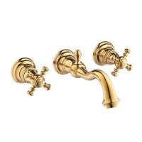 ราคา COTTO CT2222C18#GR ก๊อกผสมอ่างล้างหน้าเซ็นเตอร์ 8 นิ้วชนิดติดผนัง สีทอง