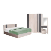 ราคา ชุดห้องนอน 5 ฟุต WISDOM DESIGN FURNITURE รุ่น GLORY PLUS สี โซลิค/กราไฟท์ (888216600050)