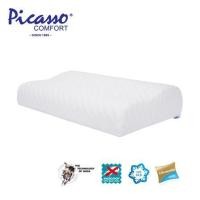 ราคา หมอนสุขภาพ เมมโมรี่โฟม PICASSO ICE SILK CONTOUR 36X60X12 ซม. สีขาว (1182248)