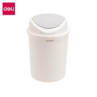 ราคา ถังขยะพลาสติกทรงกลม Deli VS1122-WH-01 สีขาว ขนาด 26x37.5 cm. (888134600127)