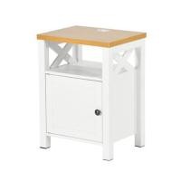 ราคา ตู้ข้างเตียง FURDINI FARM 45 ซม. สีขาว/ไม้ (1298660)