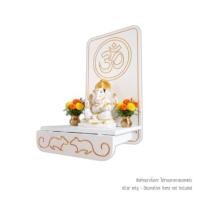 ราคา หิ้งพระพิฆเนศ ตั้งโต๊ะและติดผนัง KAF รุ่น BD12 ลายโอมใหญ่ (888211600144)