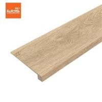 ราคา ไม้บันได SPC ตัวจบชานพัก ตราเพชร 15x120x2.2 ซม. สีเบจ (1243949)