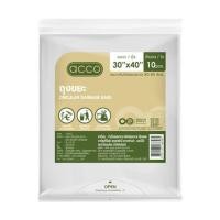 ราคา ถุงขยะแบบบาง CIRCULAR 30X40 นิ้ว ACCO สีขาวใส (แพ็ก 10 ใบ) (1286003)