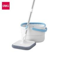 ราคา ชุดถังปั่นพร้อมไม้ม็อบ DELI VS1015-WH-01 สีฟ้า (888134600281)