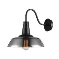 ราคา ไฟกิ่งภายในติดผนัง กระจกและโลหะ YFACTORY ขนาด 41.5 × 32 × 34 ซม. สีดำพร้อมที่ครอบสีสโมค (888146200008)