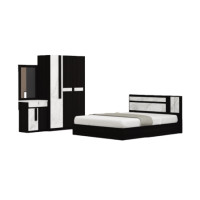 ราคา ชุดห้องนอน + ที่นอนสปริง 6 ฟุต WISDOM DESIGN FURNITURE รุ่น SWAN สี โอ๊ค/หินอ่อน (888216600172)