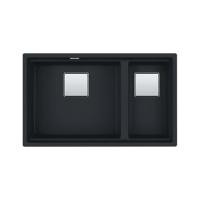 ราคา ซิงค์ฝัง 2 หลุม FRANKE KNG 120 MATT BLACK 76 ซม. สีดำ (1306896)