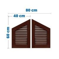 ราคา จั่วช่องลม WT IV-01 80x60 ซม. สีโอ๊ค (1282854)