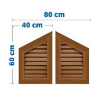 ราคา จั่วช่องลม WT IV-01 80x60 ซม. สีสัก (1282848)