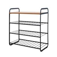 ราคา ชั้นวางรองเท้า 3 ชั้น STACKO FLEXI ท็อปไม้สีเอเชียนทีค 60x30x68 ซม. สีเทา (1236838)