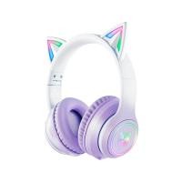 ราคา หูฟังเกมมิ่งไร้สาย ONIKUMA B90 RGB CAT EAR WIRELESS GAMING HEADSET - สีม่วง (888170100073)