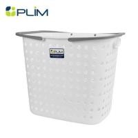 ราคา ตะกร้าผ้าเหลี่ยมหูหิ้ว PLIM OLEN SIZE L สีขาว (1297523)