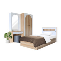 ราคา ชุดห้องนอน 3.5 ฟุต WISDOM DESIGN FURNITURE รุ่น ARISTA 2 สี แอช/ขาว (888216600267)