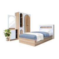 ราคา ชุดห้องนอน + ที่นอนสปริง 3.5 ฟุต WISDOM DESIGN FURNITURE รุ่น ARISTA 3 สี แอช/ขาว (888216600271)