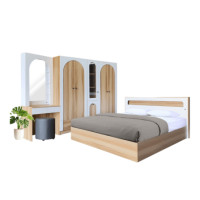 ราคา ชุดห้องนอน 6 ฟุต WISDOM DESIGN FURNITURE รุ่น ARISTA 10 สี แอช/ขาว (888216600291)