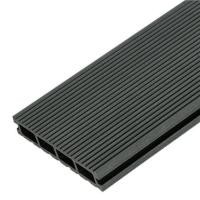 ราคา ไม้พื้นภายนอก WPC แบบกลวง WATSADUNIYOM 13.5X240X2.5 ซม. สีเทาดำ (1221133)