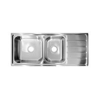 ราคา ซิงค์ฝัง 2 หลุม 1 ที่พัก DYNA HOME DH-12050-EB สีเงิน (1241806)