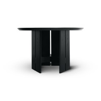 ราคา โต๊ะอาหาร 6 ที่นั่ง ARTIWOOD โต๊ะกลม ไม้สักสีดำ สไตล์มินิมอลโมเดิร์น (888211500001)