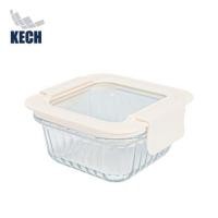 ราคา กล่องอาหารแก้วจัตุรัส KECH BELLA 0.32 ลิตร สีขาว (1297817)