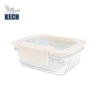 ราคา กล่องอาหารแก้วผืนผ้า KECH BELLA 0.37 ลิตร สีขาว (1297816)